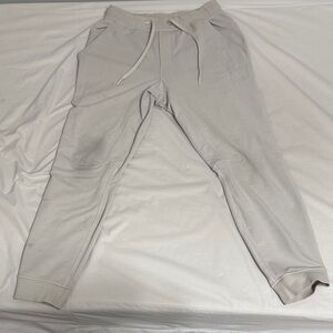 Men's Crème Lululemon Drawstring Jogger Pants